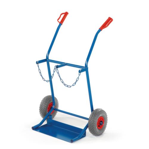 Rollcart Flessenwagen, voor 2x20 l fles, lucht-banden