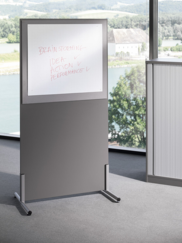 Nowy Styl Scheidingswand E10 van hout met stoffen bekleding, hoogte x breedte 1545 x 800 mm