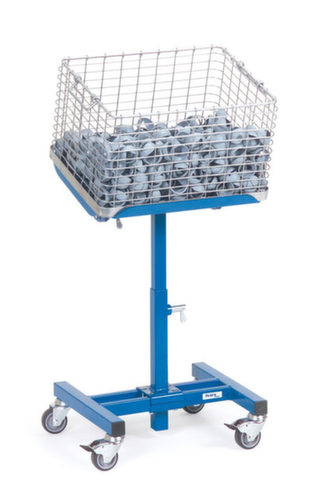 fetra In hoogte verstelbare materiaalstandaard, draagvermogen 150 kg, hoogte 505 - 775 mm