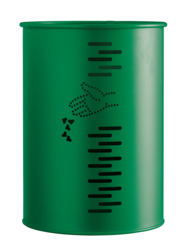 Prullenmand Pivo met perforatie, 22 l, groen