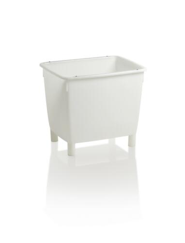 Onderrijdbare rechthoekige bak