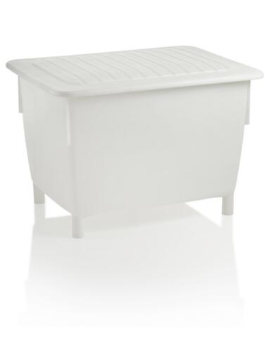 Onderrijdbare rechthoekige bak