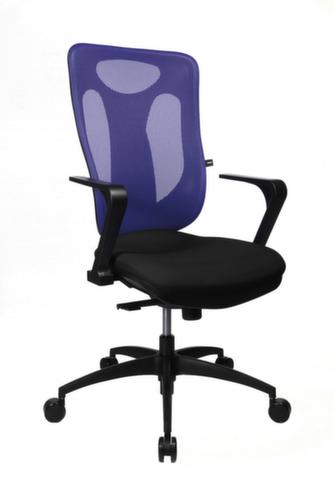 Topstar Bureaustoel Net Pro 100 met puntsynchroonmechanisme, rugleuning met netbekleding, zwart