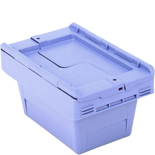 BITO Herbruikbare bak verzegelbaar, inhoud 5 l, Tweedelig scharnierdeksel