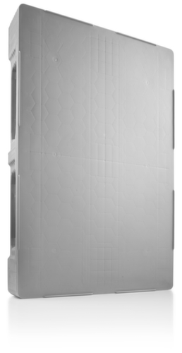 Hygiënepallet Eco TC1 met borgrand, hogedruk polyethyleen, lengte x breedte 1200 x 800 mm