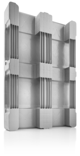 Hygiënepallet Eco TC1 met borgrand, hogedruk polyethyleen, lengte x breedte 1200 x 800 mm