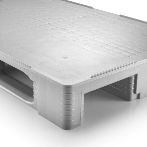 Hygiënepallet Eco TC1 met borgrand, hogedruk polyethyleen, lengte x breedte 1200 x 800 mm