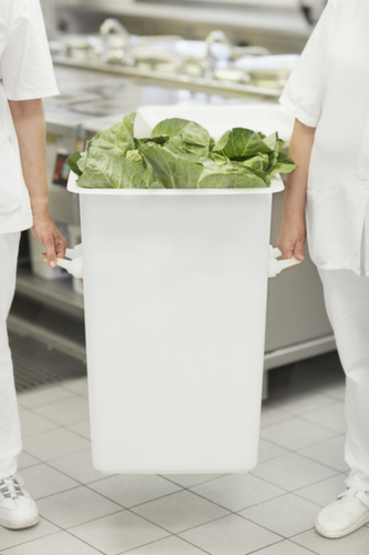 rechthoekige bak, inhoud 125 l, naturel wit