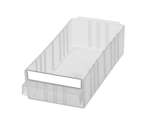 raaco robuuste transparante magazijnbak 1248-01 met metalen frame, 48 lade(n), donkerblauw/transparant