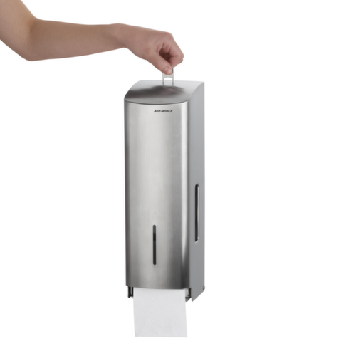 AIR-WOLF Toiletpapierdispenser Gamma voor 3 rollen, RVS