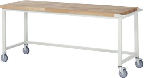 RAU Verrijdbare werkbank Serie 8000, RAL7035 lichtgrijs