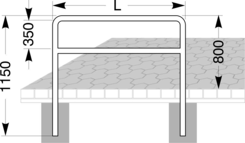 Fietsbeugel van ronde buis