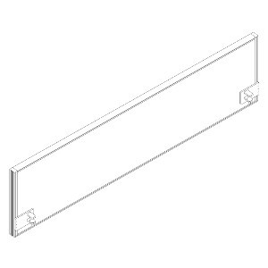 Geluiddempende tafelscheidingswand RQ60 Screen / S41, hoogte x breedte 480 x 1800 mm