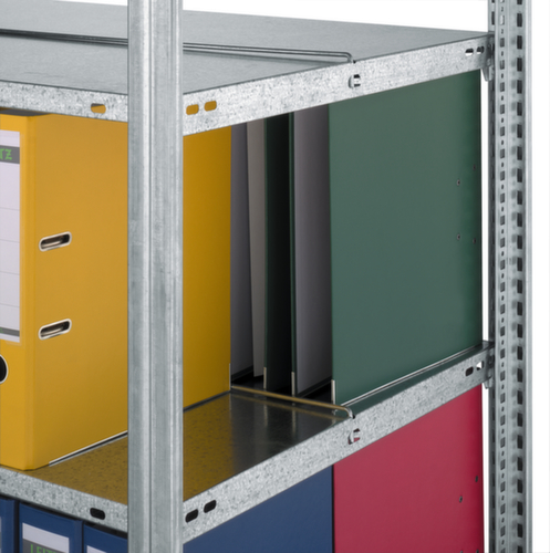 hofe Boutloos vijlrek Bevestigingsgebied voor gebruik aan beide zijden, 5 vloer, RAL9006 blank aluminiumkleurig