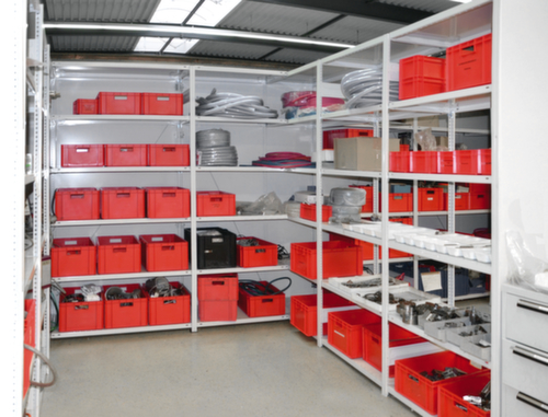 hofe Systeeminhaakstelling in standaard uitvoering, hoogte x breedte x diepte 3000 x 1060 x 535 mm, 7 legborden