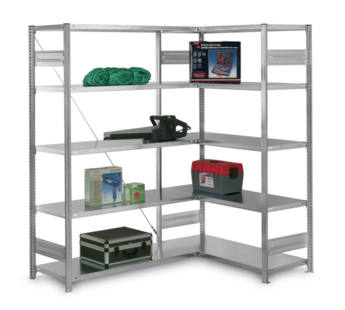 hofe Systeeminhaakstelling in standaard uitvoering, hoogte x breedte x diepte 3000 x 1060 x 535 mm, 7 legborden