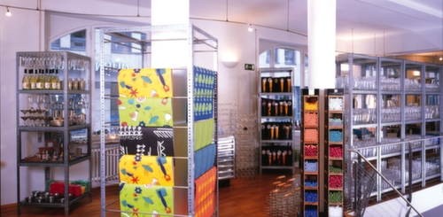 hofe Magazijnstelling zelfbouwprofiel, lengte 3 m, RAL7035 lichtgrijs