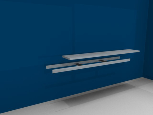 hofe Legbord voor breedvakstelling, breedte x diepte 2500 x 500 mm