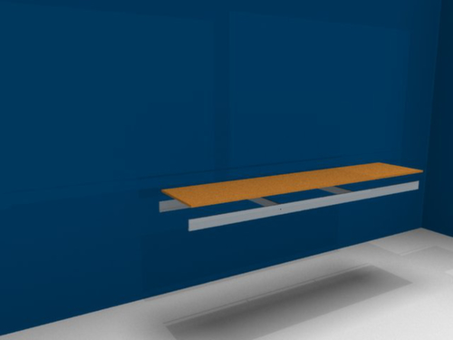 hofe Houten plank voor breedvakstelling, breedte x diepte 2250 x 500 mm