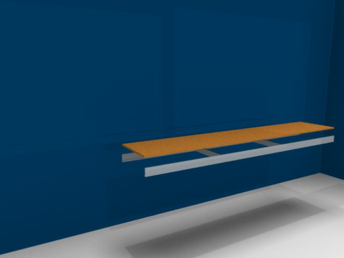 hofe Houten plank voor breedvakstelling, breedte x diepte 2500 x 500 mm