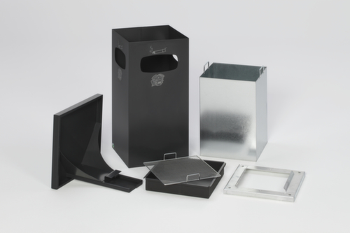 VAR Combi-asbak met 3 inworpopeningen, antraciet