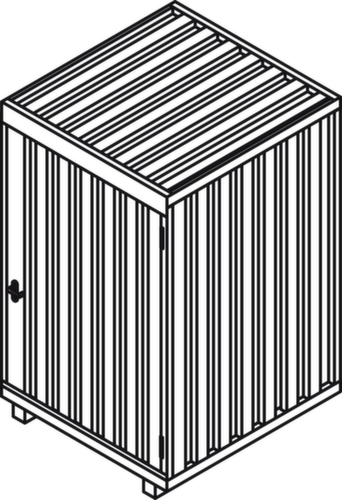 Säbu Magazijnbox met vast dak