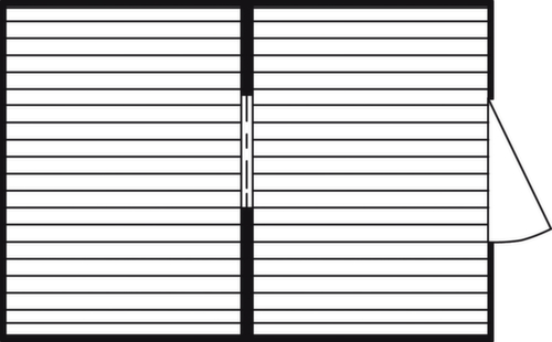 Säbu Gelakte containercombinatie FLADAFI® met verschillende modules