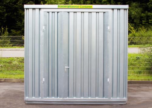 Säbu Gegalvaniseerde materiaalcontainer met groot volume XXL met houten vloer