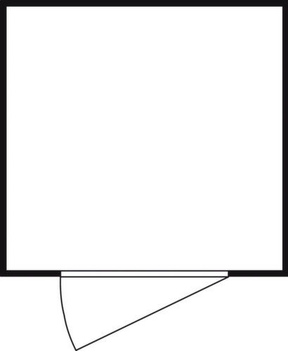 Säbu Geïsoleerde materiaalcontainer met kant-en-klaar gemonteerde vloer