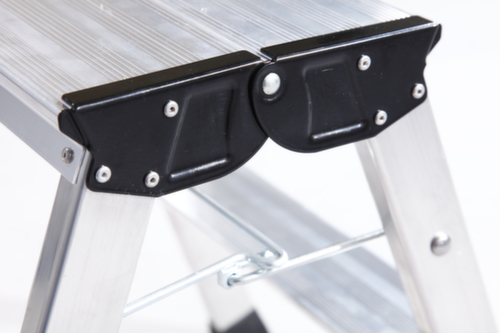 Krause Verrijdbaar vouwtrapje  Monto® Rolly®, aluminium, blauw