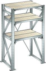 LISTA Uittrekstelling voor zware lasten met 3 niveaus
