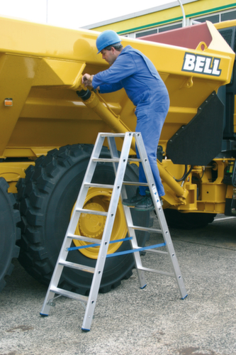 Krause Ladder STABILO® Professional, 2 x 7 trede(n) met traanplaatprofiel