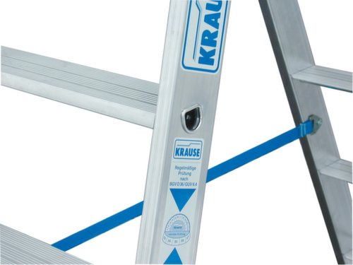 Krause Vouwladder STABILO® Professional, 2 x 3 trede(n) met traanplaatprofiel