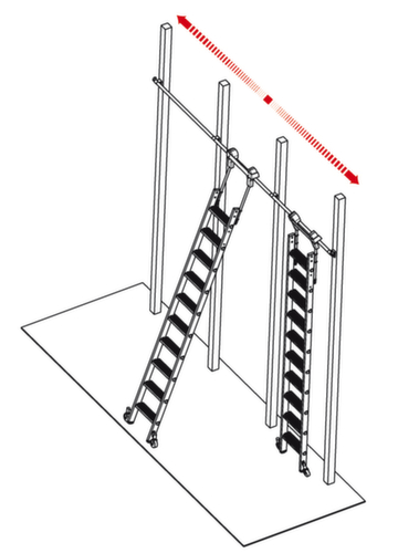 Verrijdbare stellingladder