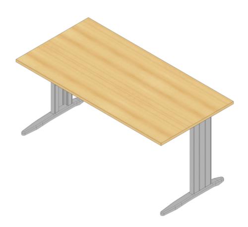 Quadrifoglio Bureau Practika met C-voetonderstel