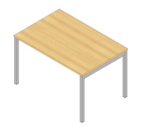 Quadrifoglio In hoogte verstelbaar bureau Practika met 4-voetonderstel