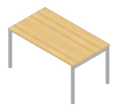 Quadrifoglio Bureau Practika met 4-voetonderstel