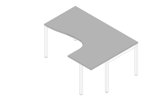 Quadrifoglio In hoogte verstelbaar hoekbureau Practika