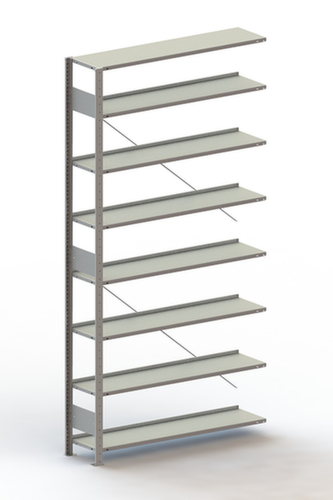META Inhaakstelling voor dossiers aanbouwsectie, 8 vloer, met corrosiebeschermende zinklaag