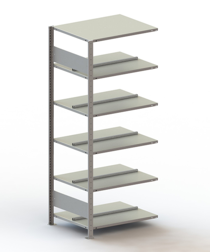 META Boutloos vijlrek Bevestigingsgebied voor gebruik aan beide zijden, 6 vloer, RAL7035 lichtgrijs