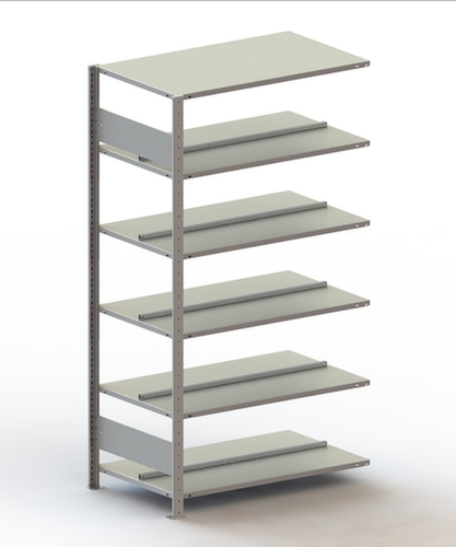 META Boutloos vijlrek Bevestigingsgebied voor gebruik aan beide zijden, 6 vloer, RAL7035 lichtgrijs