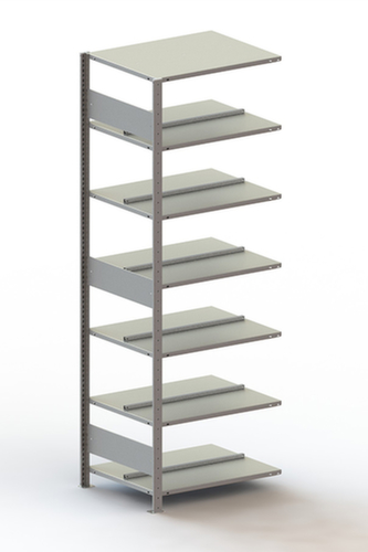 META Boutloos vijlrek Bevestigingsgebied voor gebruik aan beide zijden, 7 vloer, RAL7035 lichtgrijs