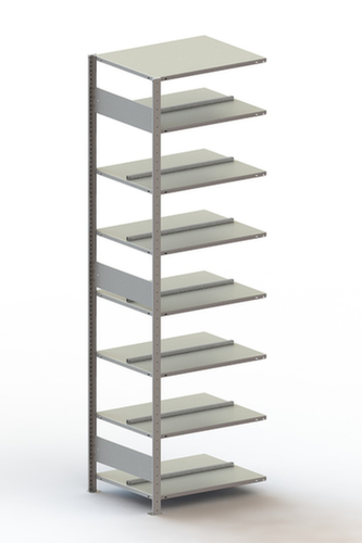 META Boutloos vijlrek Bevestigingsgebied voor gebruik aan beide zijden, 8 vloer, RAL7035 lichtgrijs