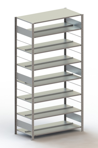 META Boutloze vijlplank voor gebruik aan beide zijden, 8 vloer, RAL7035 lichtgrijs