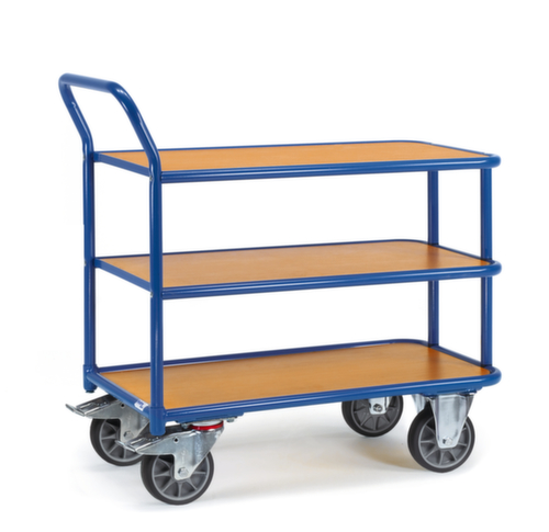fetra Tafelwagen 850x500 mm, draagvermogen 300 kg, 3 etages