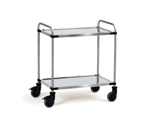 fetra RVS etagewagen, draagvermogen 120 kg, 2 etages