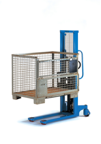 fetra Hydraulische stapelaar, 500 kg draagvermogen, hefhoogte 1500 mm