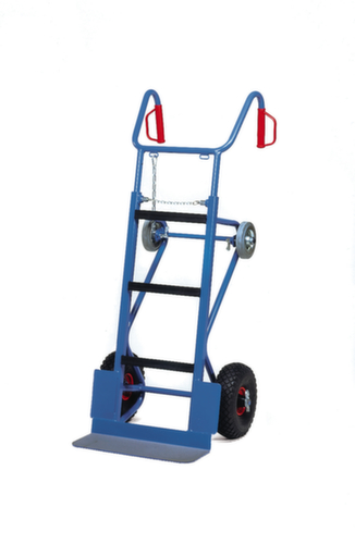 fetra Vrachtwagen met rubberen coating, draagvermogen 400 kg, lucht banden