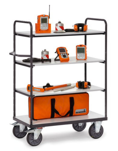 fetra ESD-etagewagen, draagvermogen 600 kg, 4 etages