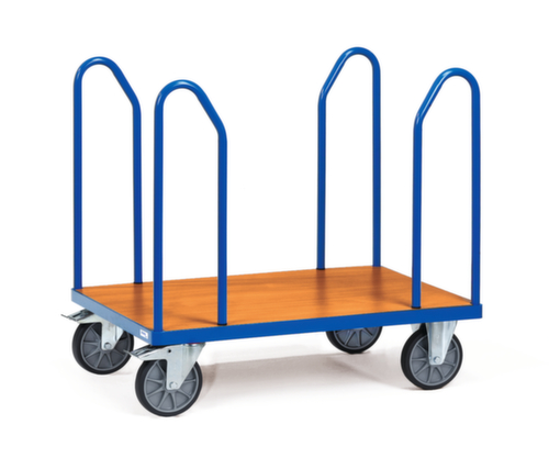 fetra Wagen met zijbeugel MULTIVARIO, draagvermogen 500 kg, laadvlak lengte x breedte 1000 x 700 mm